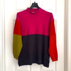Jones New York Sports Multicolored Tee Petite Small Long Sleeves